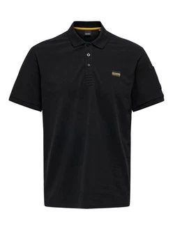ONLY & SONS Poloshirt Polokragen Hemd 7636 Schwarz (7636)