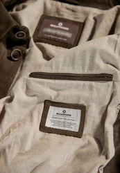 Milestone Lederjacke MSAdelio Blouson Khaki/Dunkelgrün/Braun/Grau