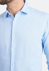 Lawrence Grey Leinenhemd Grau