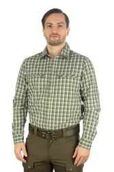 Tom Collins Langarmhemd Ekasy Dunkelgrün/Grün/Khaki