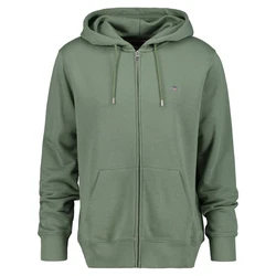 Gant Sweatjacke Regular Shield Full Zip Hoodie (2007059) Dunkelgrün/Grün