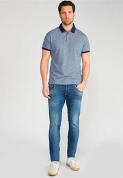 Poloshirt BOREL mit meliertem Design