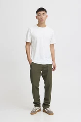 Blend T-Shirt BLEND BHTee Khaki/Dunkelgrün/Weiß/Creme