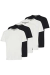 Blend T-Shirt BLEND BHTee Khaki/Dunkelgrün/Weiß/Creme