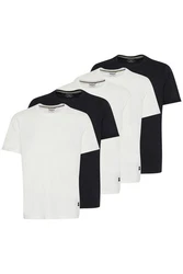 Blend T-Shirt BLEND BHTee Khaki/Dunkelgrün/Weiß/Creme