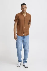 Blend Kurzarmhemd BHShirt Braun