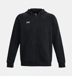 Under Armour Kapuzenpullover UA RIVAL FLEECE FZ HOODIE schwarz / weiß