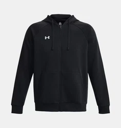 Under Armour Kapuzenpullover UA RIVAL FLEECE FZ HOODIE schwarz / weiß