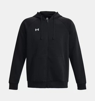Under Armour Kapuzenpullover UA RIVAL FLEECE FZ HOODIE schwarz / weiß