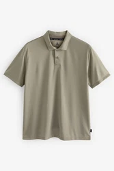 Next Bandeau-Bikini-Top Strukturiertes Golf-Polohemd Khaki/Braun/Dunkelgrün/Beige/Grau