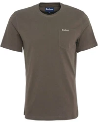 Barbour T-Shirt Langdon Pocket Tee Khaki/Dunkelgrün/Grau