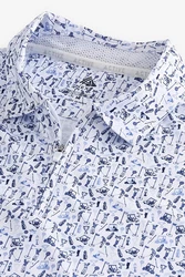Next Poloshirt Golf Polo-Shirt mit Print Blau/Fliederfarben/Lila