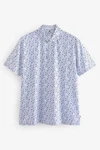 Next Poloshirt Golf Polo-Shirt mit Print Blau/Fliederfarben/Lila