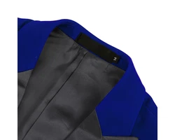 Allthemen Smokingsakko Herren Sakko Smokingjacke Regular Fit Blau/Dunkelblau