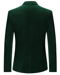 Allthemen Smokingsakko Herren Sakko Smokingjacke Regular Fit Dunkelgrün/Grün
