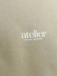 Jack & Jones Sweatshirt mit Backprint Khaki/Beige/Dunkelgrün/Grün