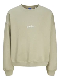 Sweatshirt Sweatshirt mit Backprint - Gerade