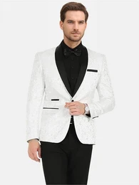 Smokingsakko Herren Sakko Bunt Jacquard Glitzer Smokingjacke fr Hochzeit