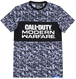 Kurzarmshirt Grau - schwarzes T-Shirt, CALL OF DUTY T-Shirt S