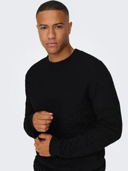 ONLY & SONS Pullover Schwarz (6742)