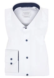 Eterna Businesshemd Comfort Fit Haifischkragen Weiß/Blau/Creme