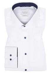 Eterna Businesshemd Comfort Fit Haifischkragen Weiß/Blau/Creme