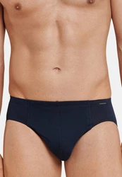 Schiesser Slip 6er Pack Cotton Essential Supermini Dunkelblau/Blau