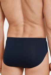 Schiesser Slip 6er Pack Cotton Essential Supermini Dunkelblau/Blau