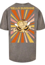 F4NT4STIC T-Shirt Die Biene Maja Kopf Motiv Heroes of Childhood Braun/Hellgrau/Grau/Dunkelgrau/Gold