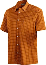 Outdoorhemd Mats S/S He-Hemd 1/2 Arm el. BROWN / ORANGE CHECK