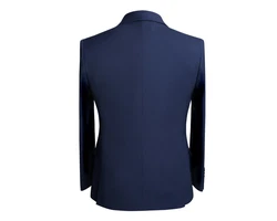 Allthemen Anzug Herren Businessanzug Slim Fit Dunkelblau/Hellblau