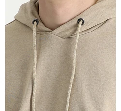 KIGILI Herren Kapuzen-Sweatshirt Regular Fit Khaki/Beige