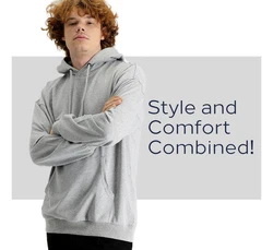 KIGILI Herren Kapuzen-Sweatshirt Regular Fit ei
