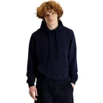 KIGILI Herren Kapuzen-Sweatshirt Regular Fit Dunkelblau/Hellblau/Blau/Braun