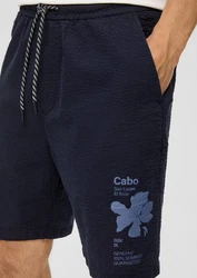 s.Oliver Bermudas im Relaxed Fit  Weiß/Creme/Hellblau