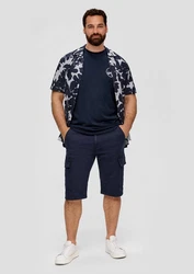 s.Oliver T-Shirt mit Sinalco-Print Artwork Dunkelblau