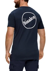 s.Oliver T-Shirt mit Sinalco-Print Artwork Dunkelblau