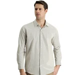 KIGILI Herrenhemd Langarm Khaki/Grau/Beige/Braun KIGILI Herrenhemd Langarm Khaki/Grau/Beige/Braun