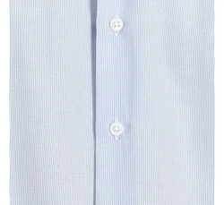 KIGILI Herrenhemd Langarm  Hellblau/Blau