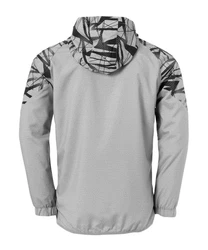 uhlsport Sweatjacke Goal 25 Evo Woven Kapuzenjacke Grau/Weiß/Hellgrau/Dunkelgrau