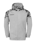 uhlsport Sweatjacke Goal 25 Evo Woven Kapuzenjacke Grau/Weiß/Hellgrau/Dunkelgrau