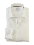 OLYMP Businesshemd Level Five body fit Weiß/Creme/Khaki