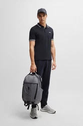 BOSS Poloshirt 'Paddy' nachtblau/weiß