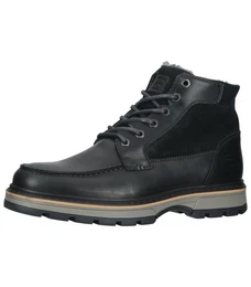 Stiefelette Leder/Textil Schnrstiefelette