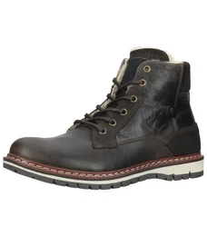 Stiefelette Leder Schnrstiefelette