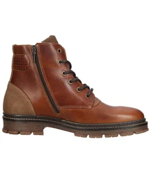 Bullboxer Stiefelette Schnürstiefelette Braun/Beige