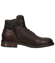 Bullboxer Stiefelette Schnürstiefelette Dunkelbraun/Braun