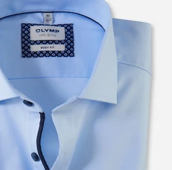 OLYMP Businesshemd Level Five body fit Hellblau/Blau/Dunkelblau