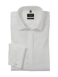 OLYMP Businesshemd No. Six super slim Creme/Weiß