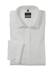 OLYMP Businesshemd No. Six super slim Creme/Weiß